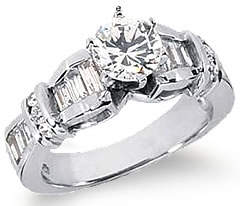 Modern Platinum Engagement Rings